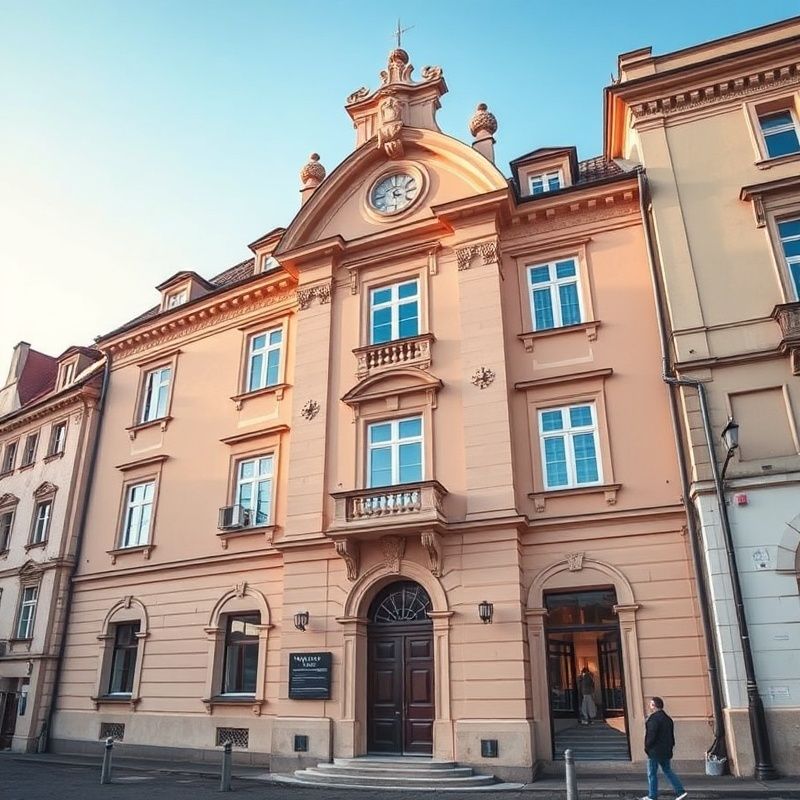 Historická budova na Pernštýnském náměstí v Pardubicích, sídlo Dílny Novák